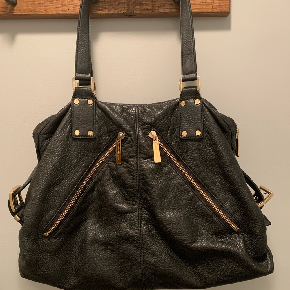 Michael Kors -Portland Black Leather Satchel Bag